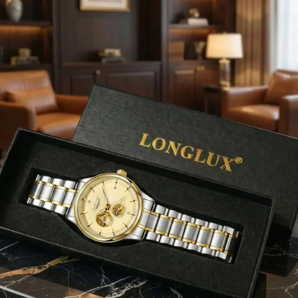 LongLux Arkos Gold — design e legado mecânico